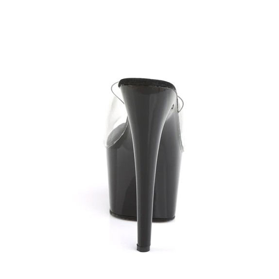 SANDALO NERO PER LAP E POLE DANCE TACCO 17-18 CM