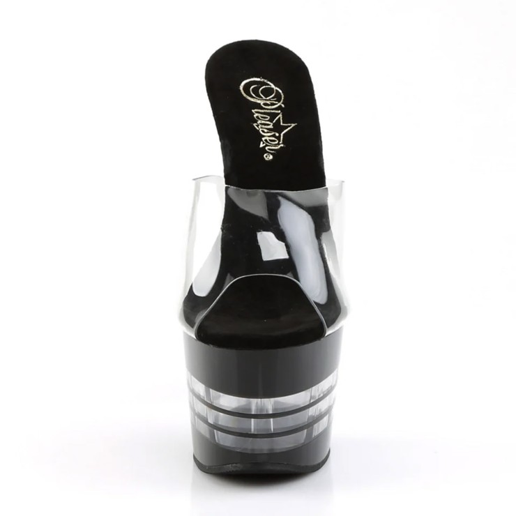 SANDALI SEXY LAP-POLE DANCE TACCO 17,5 CM CON RIGHE 2
