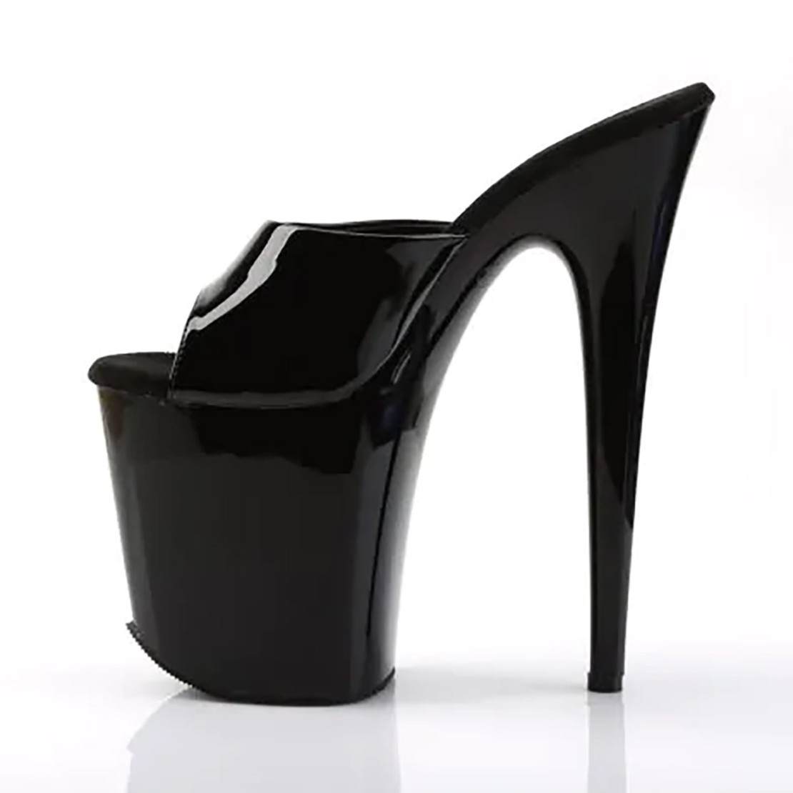 SCARPE SEXY NERE PVC TACCO 20 CM Pleaser...