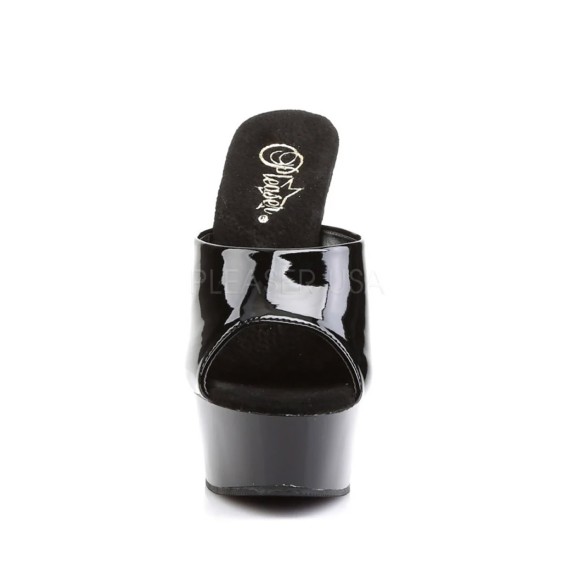 SCARPE SANDALO SEXY LAP POLE DANCE TACCO 15 CM NERO