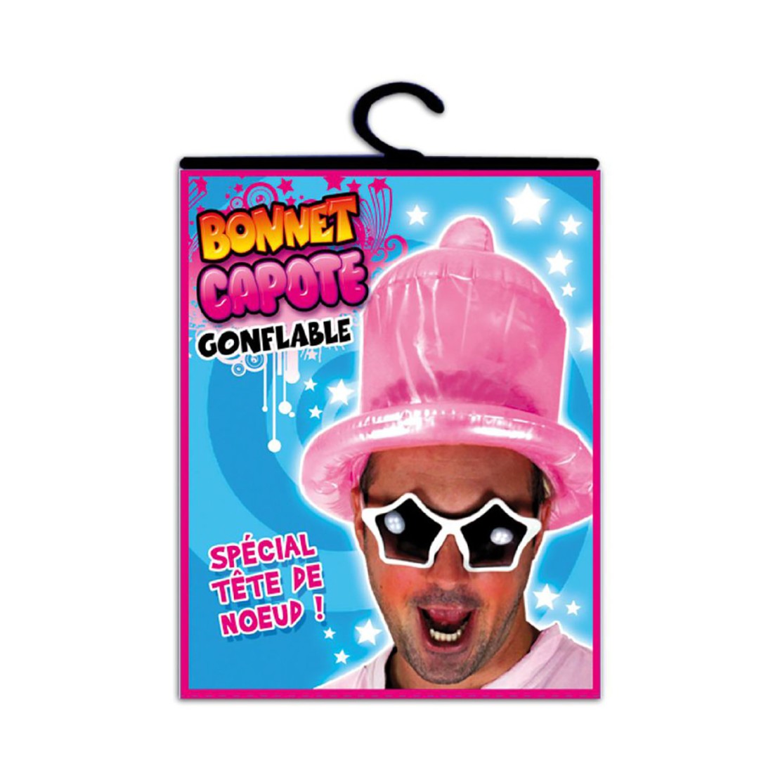 CAPPELLO SCHERZOSO A FORMA DI PRESERVATIVO ROSA...