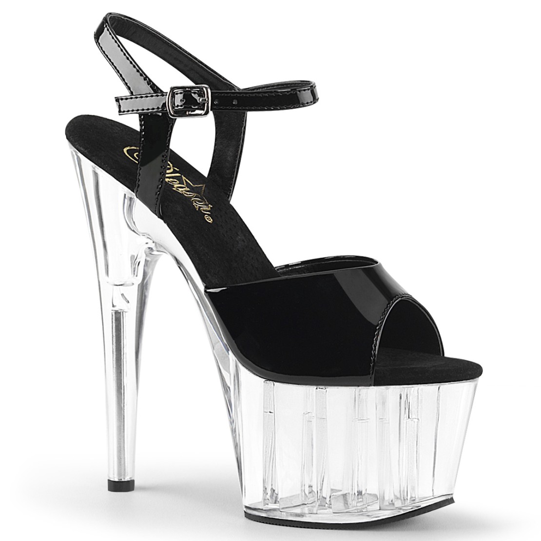 SANDALO SEXY TACCO 17-18CM TRASPARENTE CON...