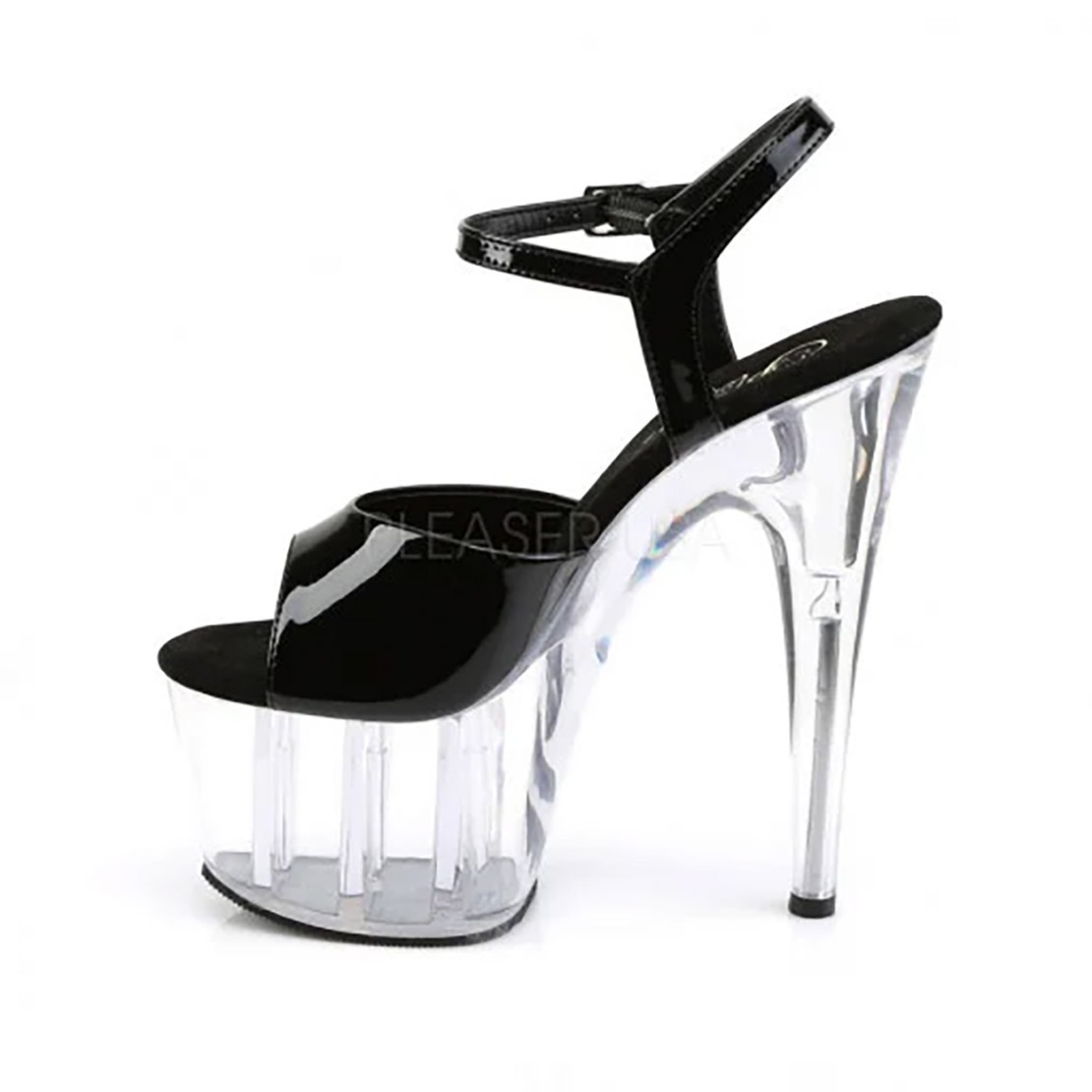 SANDALO SEXY TACCO 17-18CM TRASPARENTE CON...