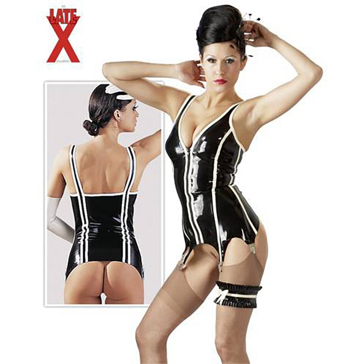STRAPSCORSAGE GUEPIERRE CON ZIP IN LATEX