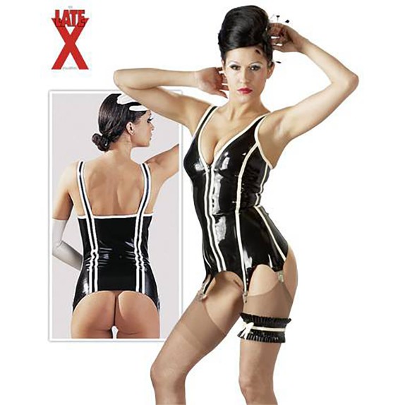 STRAPSCORSAGE GUEPIERRE CON ZIP IN LATEX