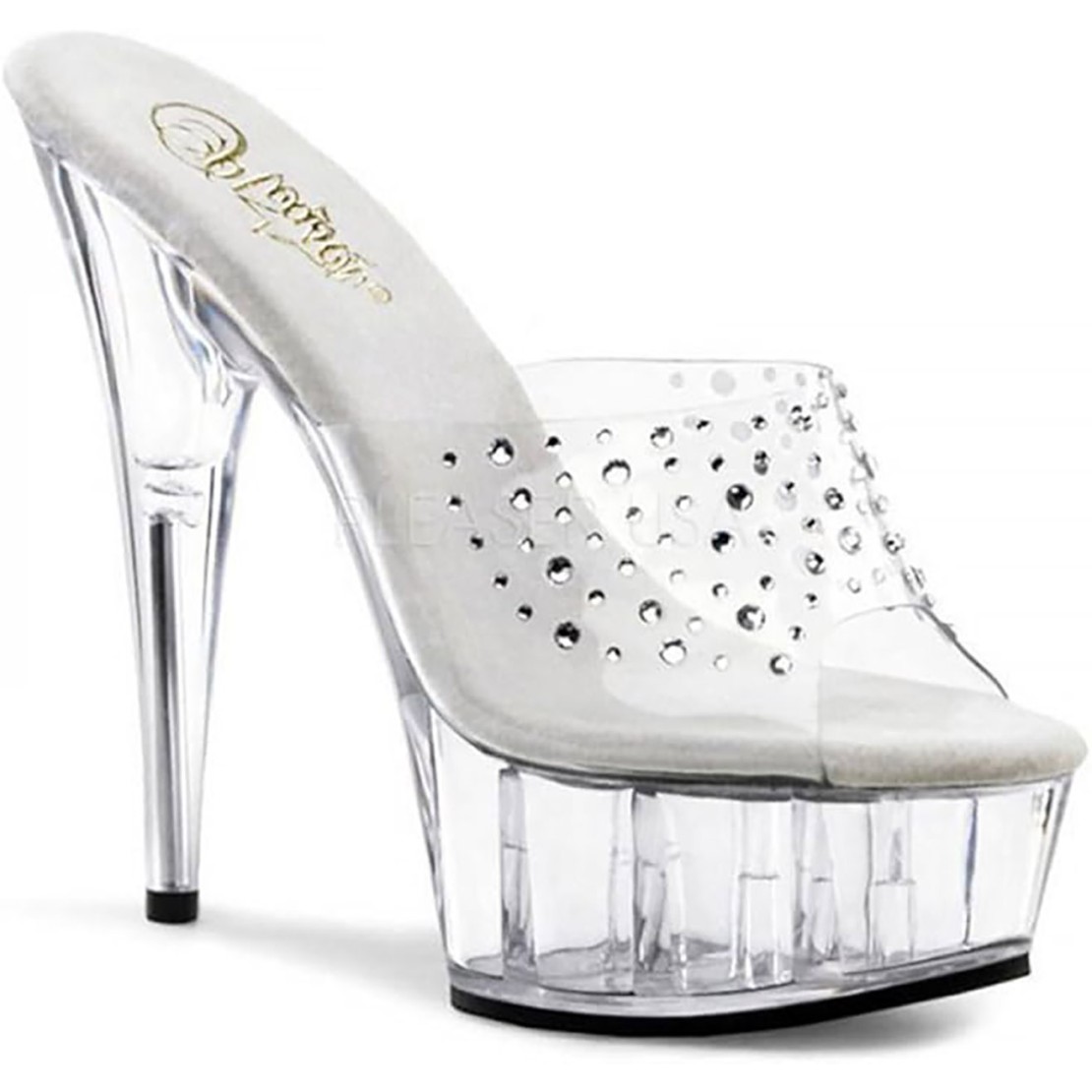 SANDALO SEXY POLE LAP DANCE CON STRASS TACCO 15 CM