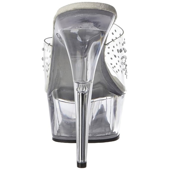 SANDALO SEXY POLE LAP DANCE CON STRASS TACCO 15 CM