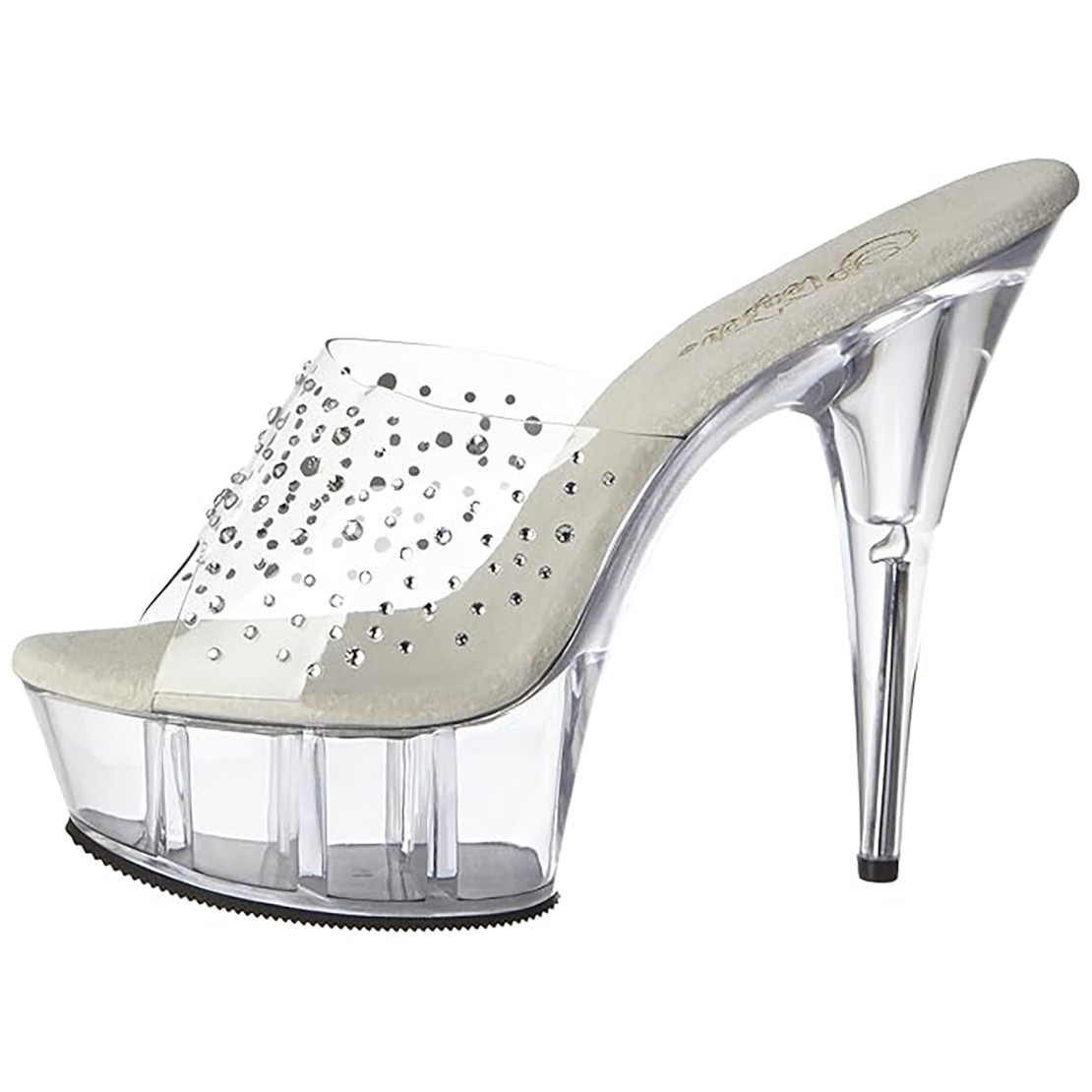 SANDALO SEXY POLE LAP DANCE CON STRASS TACCO 15 CM