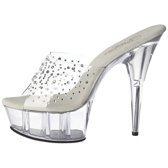SANDALO CON STRASS TACCO 15 CM