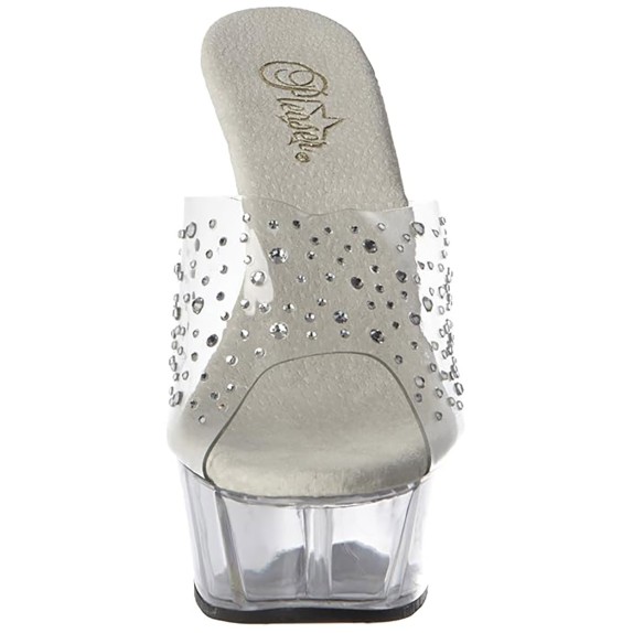 SANDALO CON STRASS TACCO 15 CM