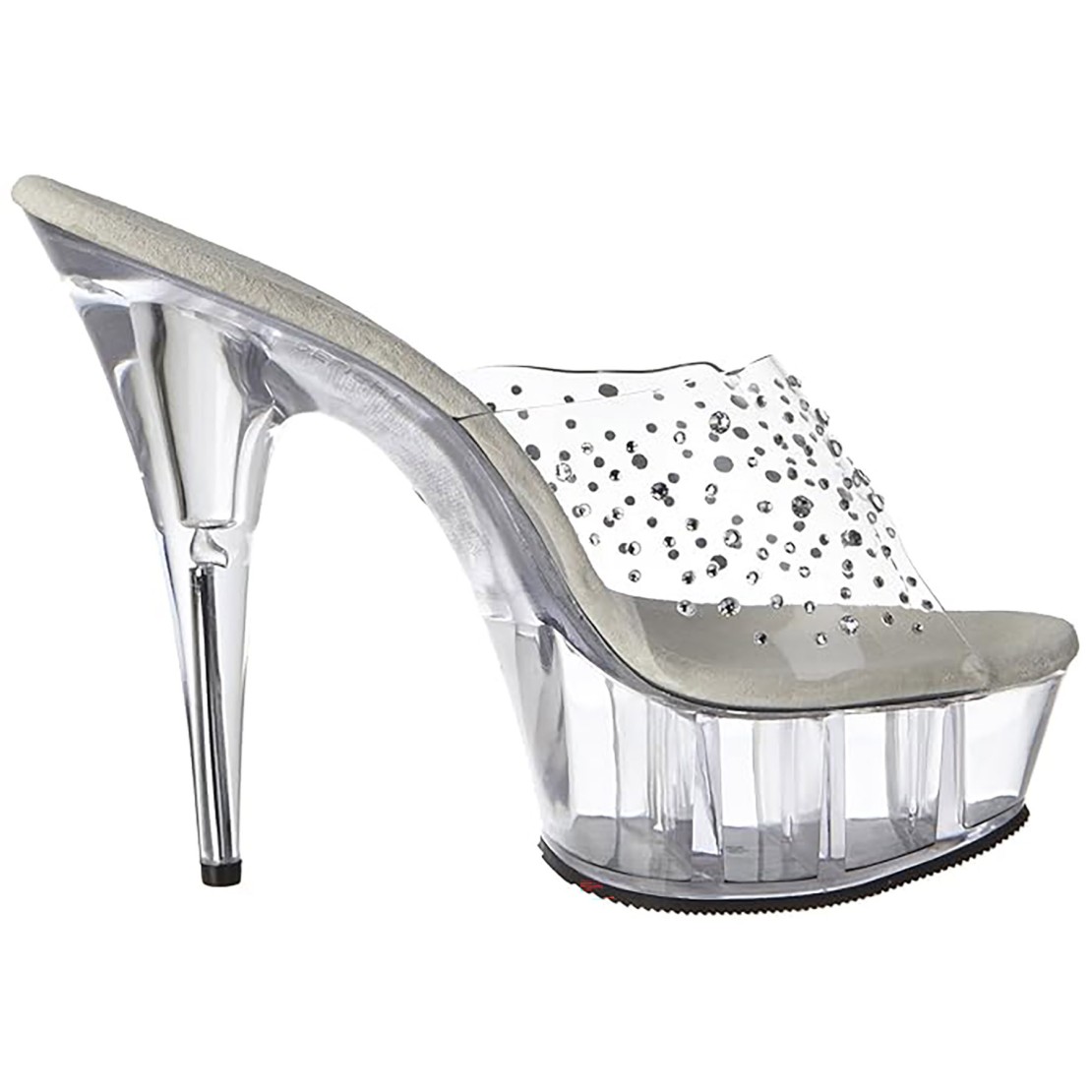 SANDALO CON STRASS TACCO 15 CM