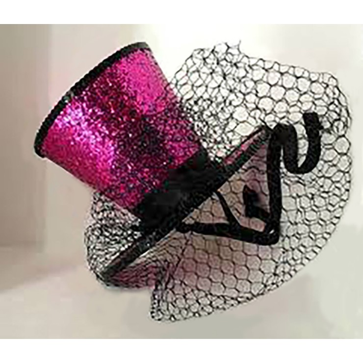 CAPPELLO GLITTER CON VELO 2