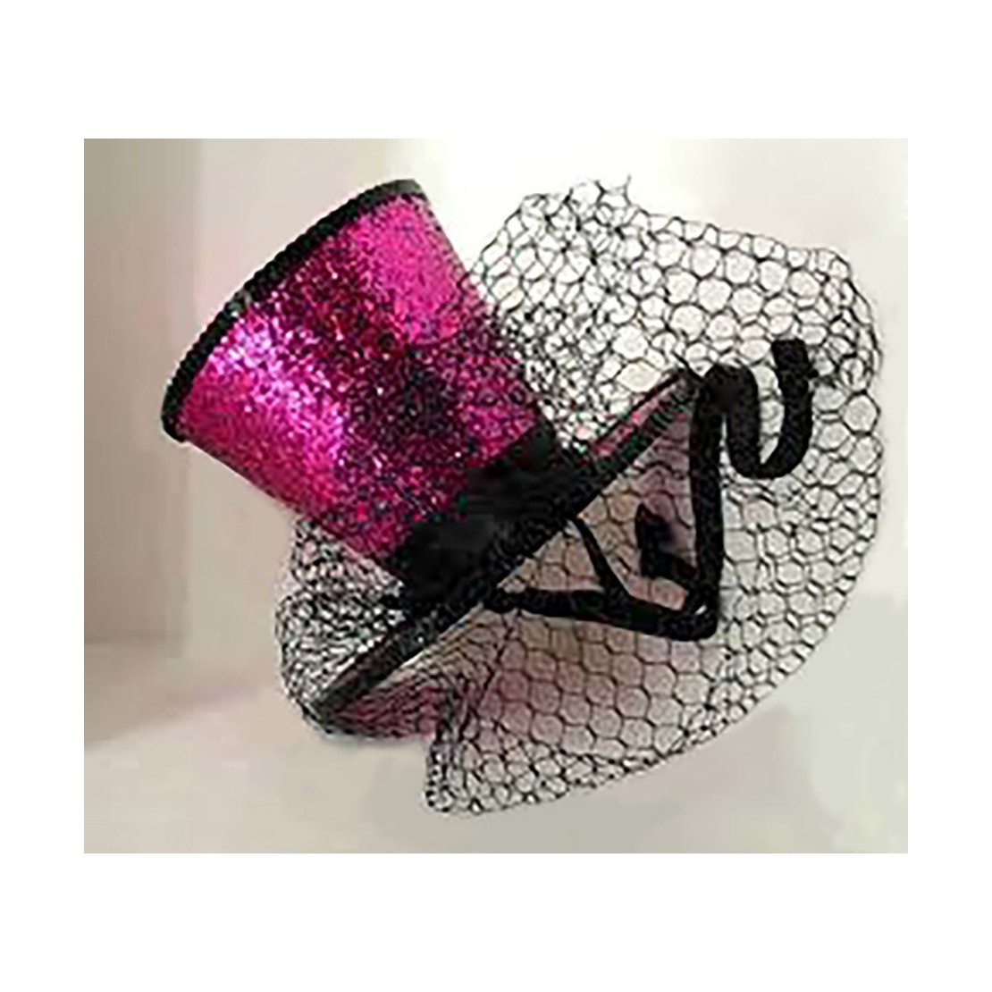 CAPPELLO GLITTER CON VELO