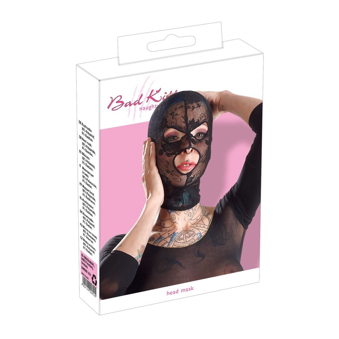 MASCHERA SEXY PER DONNA IN PIZZO E RETE NERA...