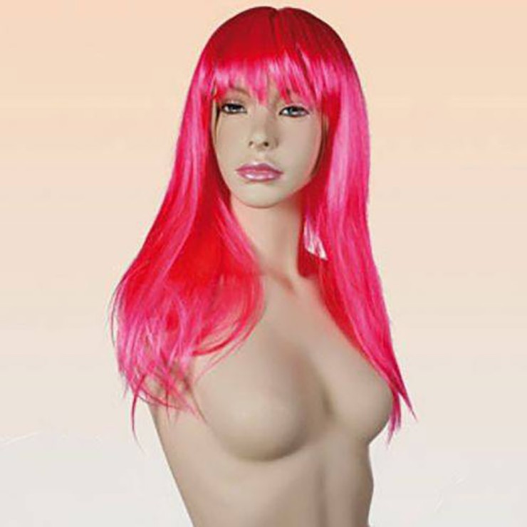 PARRUCCA SEXY LUNGA LISCIA CON FRANGIA