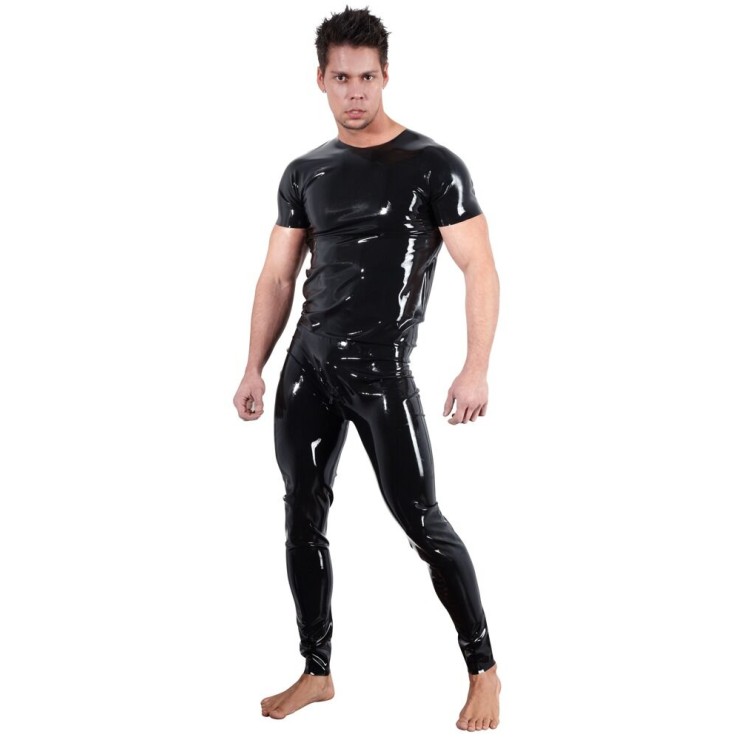 LATEX SHIRT MAGLIETTA UOMO MANICHE CORTE 2