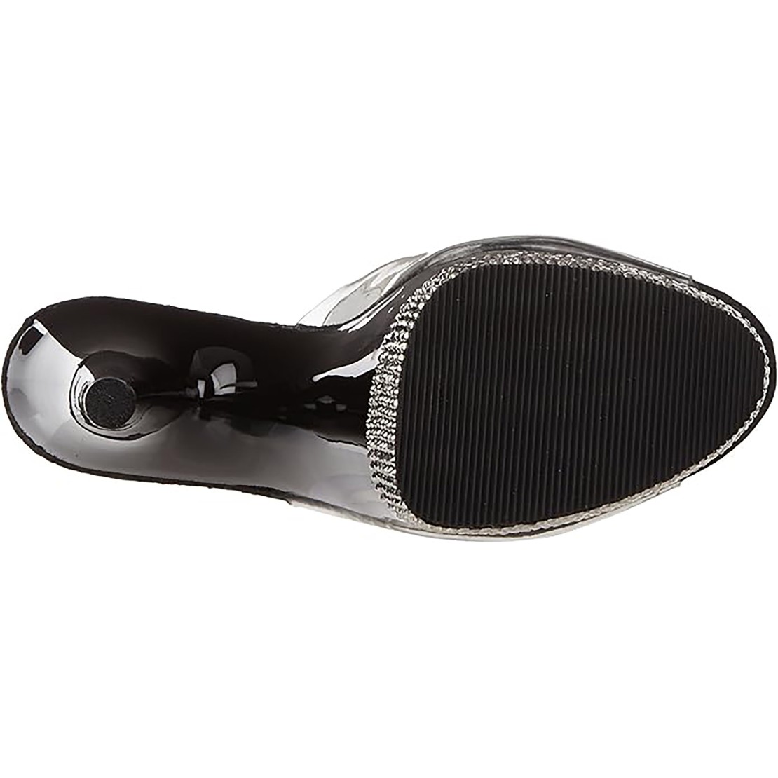 SANDALO STRASS ALTO 17-18 CM NERO