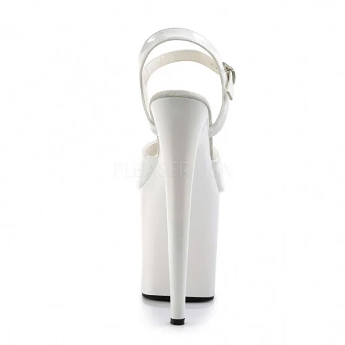 SANDALO SEXY TACCO 20 CM CON CINTURINO BIANCO