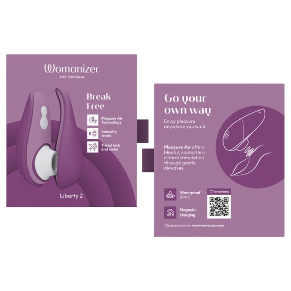 LIBERTY 2 WOMANIZER SUCCHIACLITORIDE SEX TOY PER DONNA CON TRAVEL LOCK