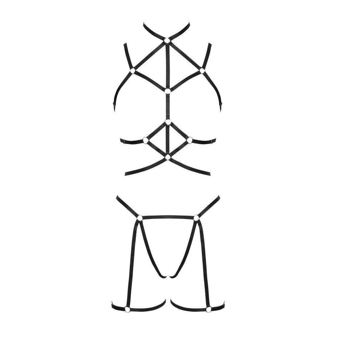 HARNESS 2 PEZZI SEXY DA DONNA REGOLABILE...