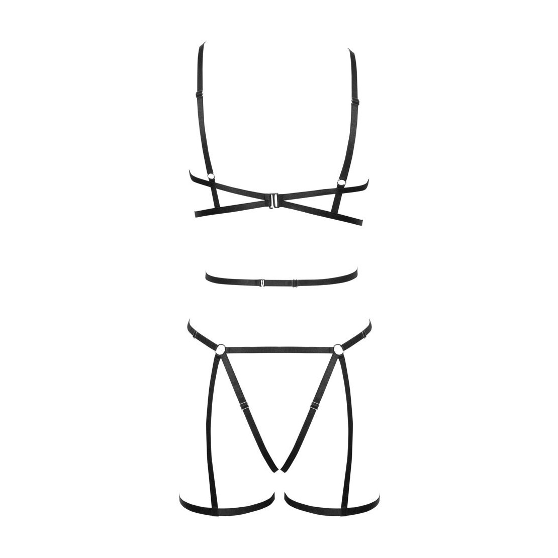 HARNESS 3 PEZZI SEXY DA DONNA REGOLABILE...