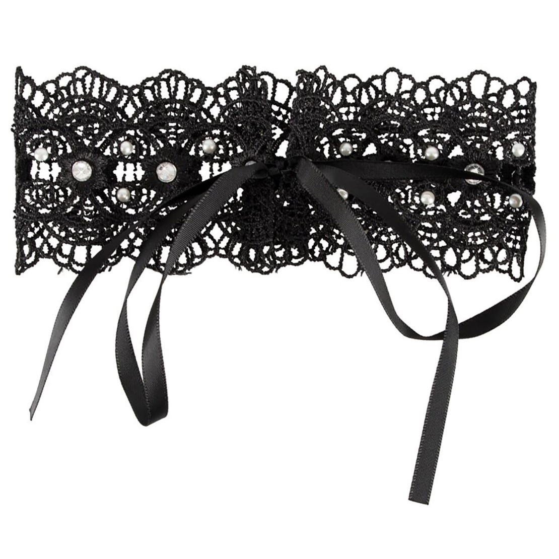 COLLARE SEXY IN PIZZO CON STRASS HALSBAND