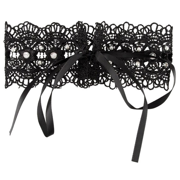 COLLARE SEXY IN PIZZO CON STRASS HALSBAND