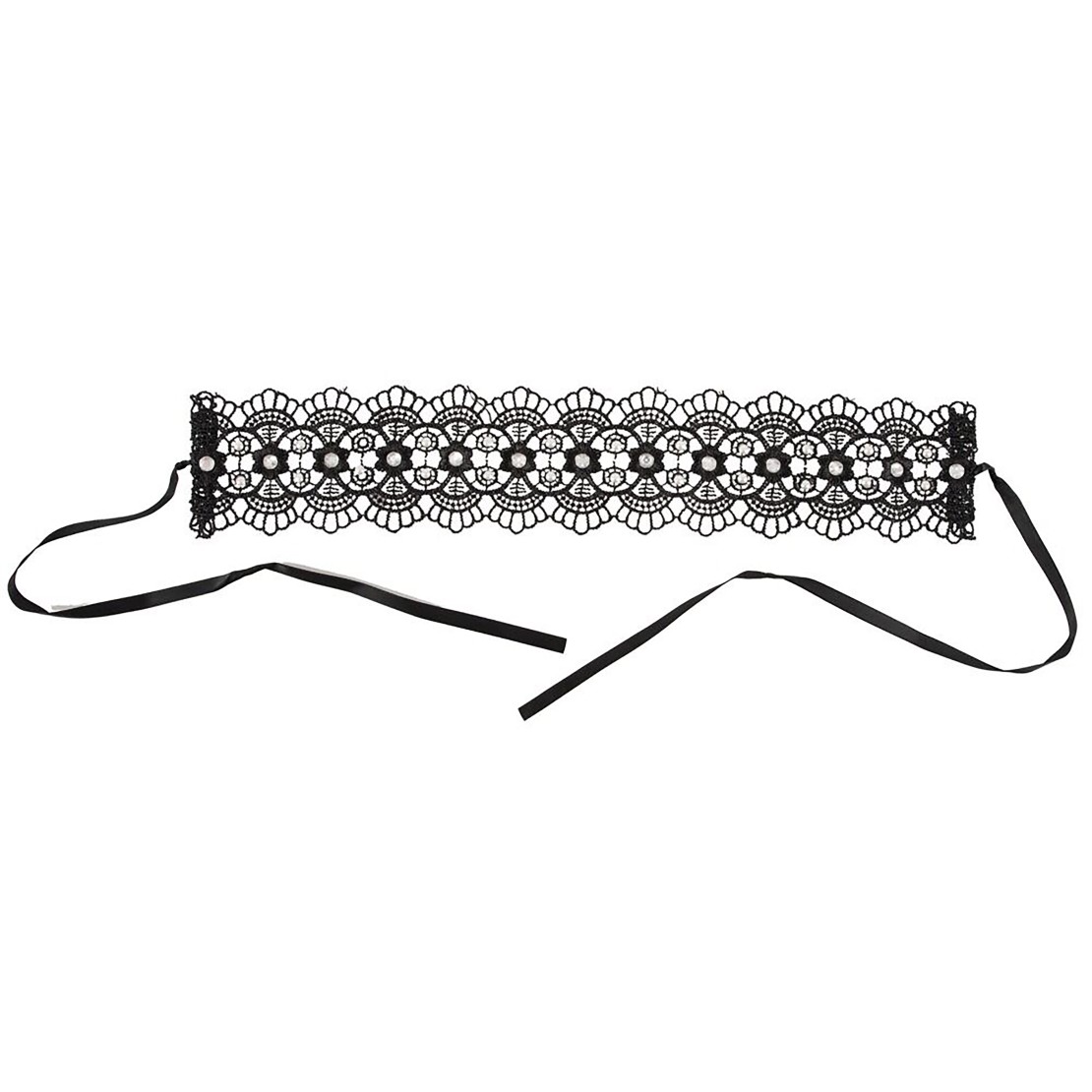 COLLARE SEXY IN PIZZO CON STRASS HALSBAND