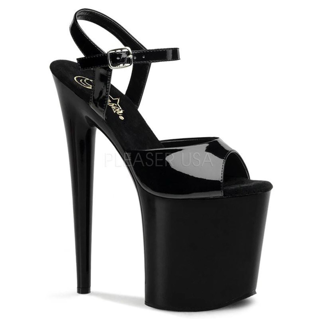 SANDALI SEXY TACCO 20 CM CON CINTURINO FLAM809/B/M