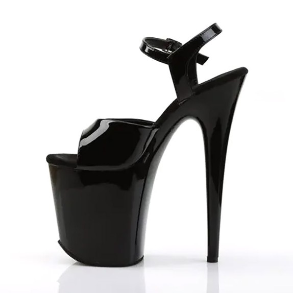 SANDALI SEXY TACCO 20 CM CON CINTURINO FLAM809/B/M