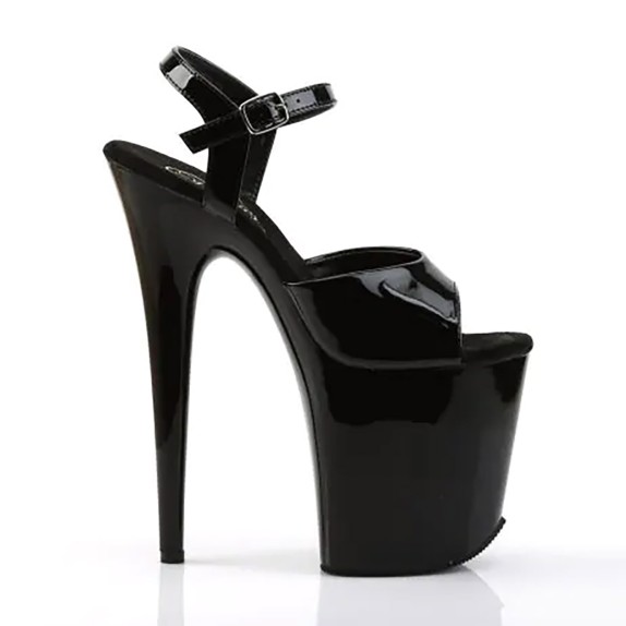 SANDALI SEXY TACCO 20 CM CON CINTURINO FLAM809/B/M