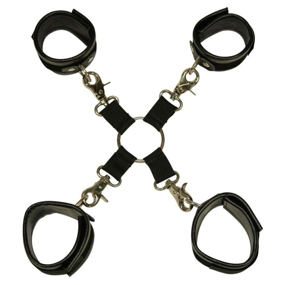 BONDAGE SET KIT MANETTE CON INCROCIO