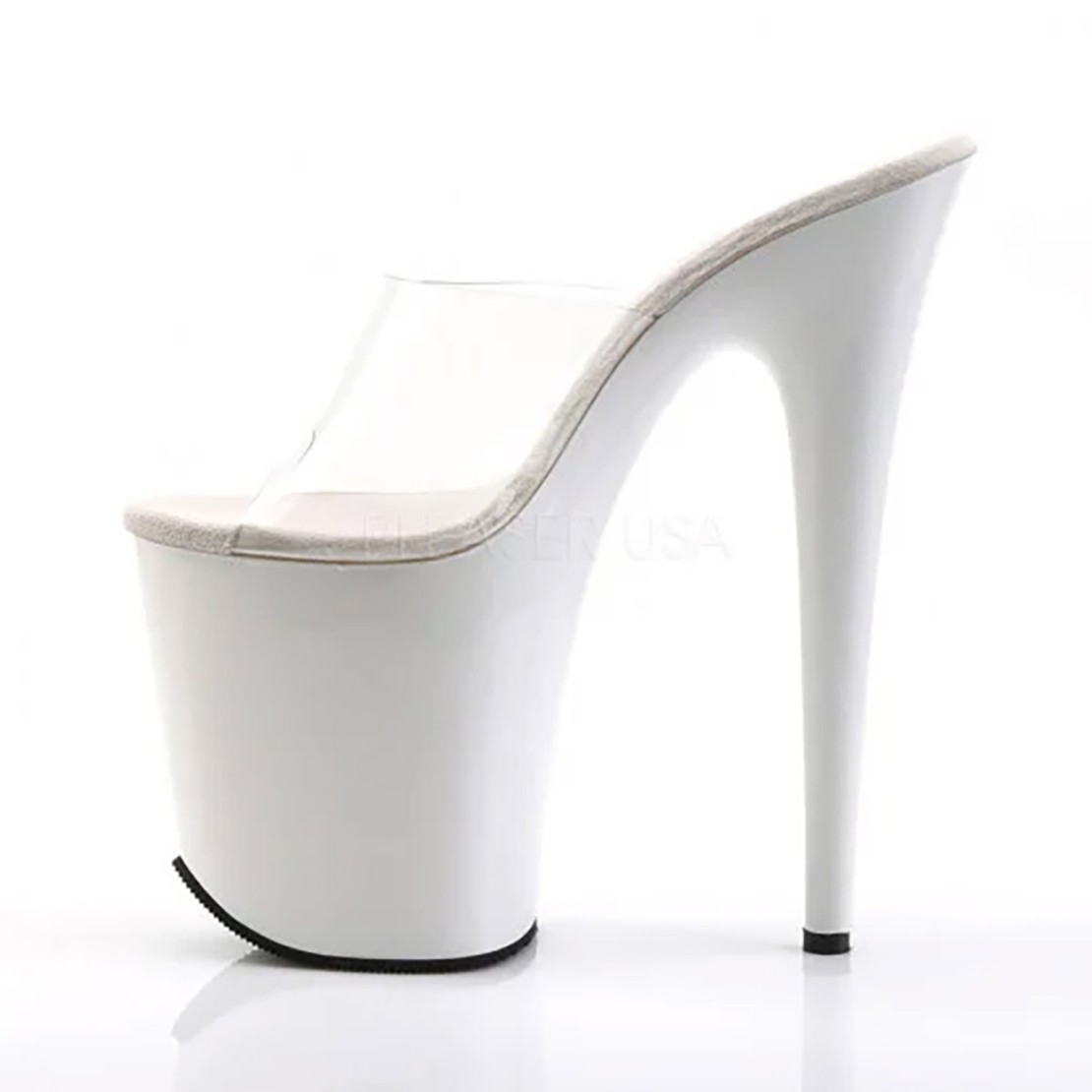 SCARPE BIANCHE TACCO 20 CM