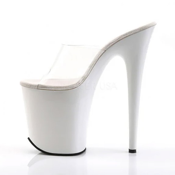 SCARPE BIANCHE TACCO 20 CM