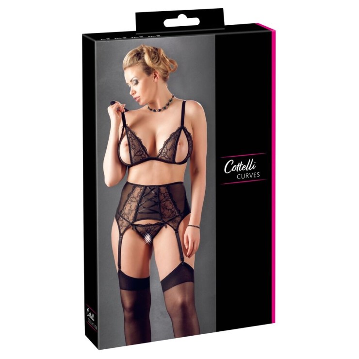 COMPLETO INTIMO APERTO SEXY TAGLIE FORTI