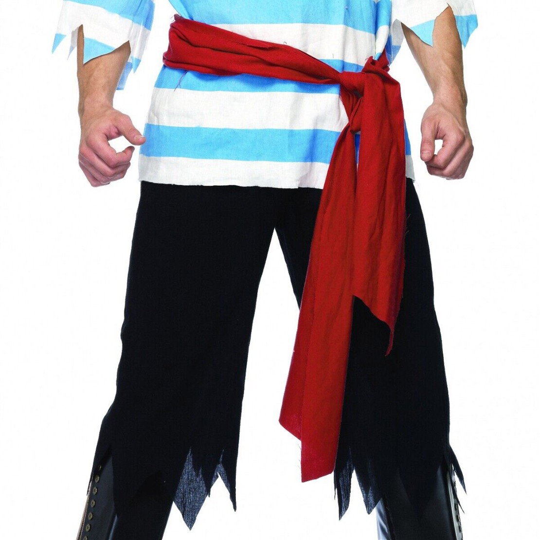COSTUME TRAVESTIMENTO UOMO PIRATA 4 PEZZI