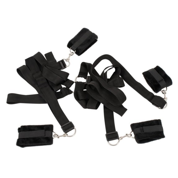 KIT COSTRITTIVO CON MANETTE E CAVIGLIERE SEX TOY DA LETTO