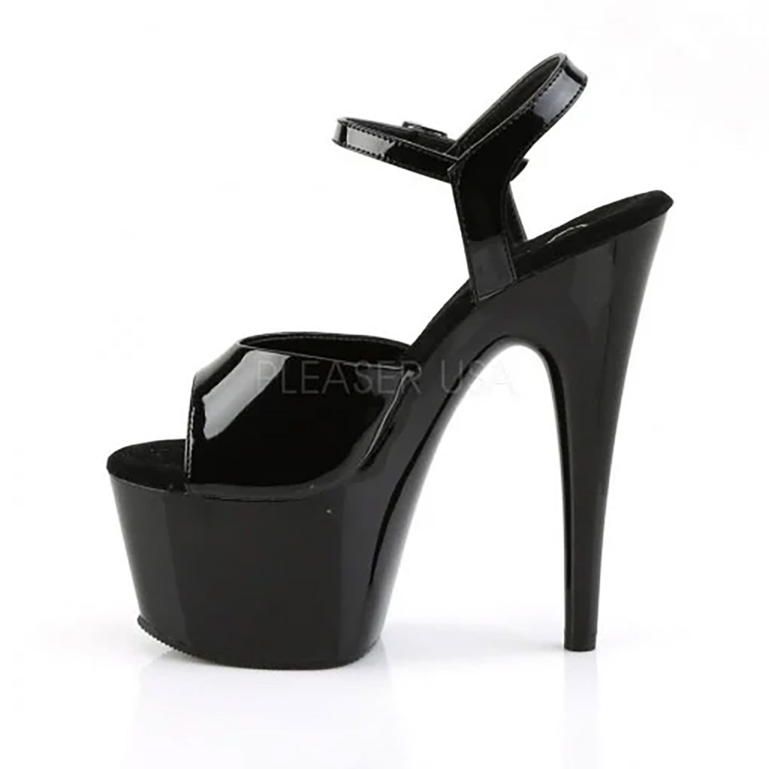 SCARPE TACCO ALTO 17-18 CM NERE LAP DANCE CON...