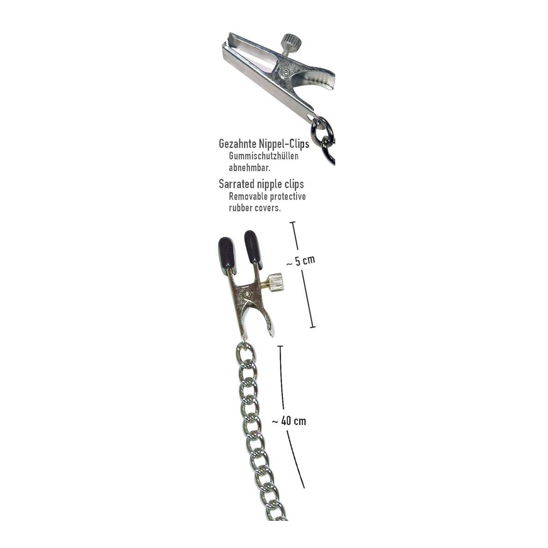 PINZE  PER CAPEZZOLI REGOLABLE X BREAST CHAIN...