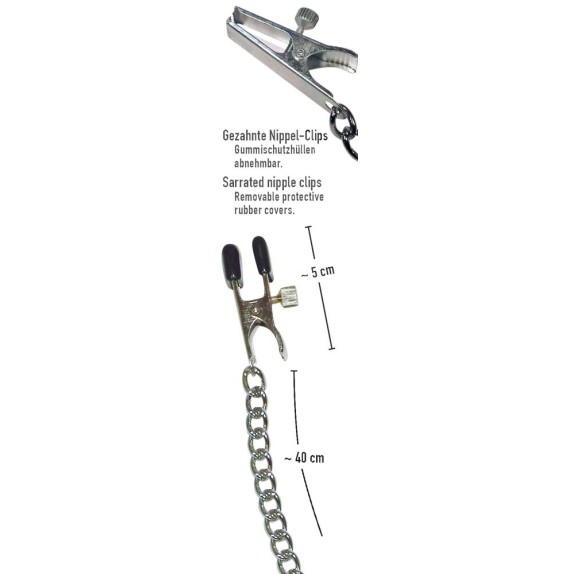 PINZE  PER CAPEZZOLI REGOLABLE X BREAST CHAIN WITH CLAMPS