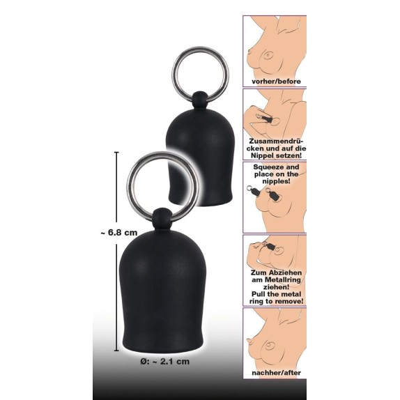 POMPETTE PER CAPEZZOLI BLACK VELVET