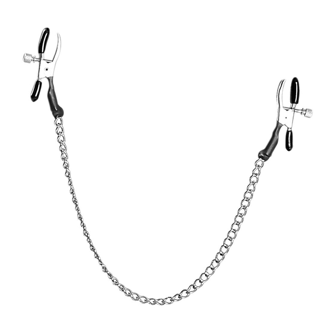 PINZETTE UNISEX PER CAPEZZOLI SEX TOY CON CATENINA