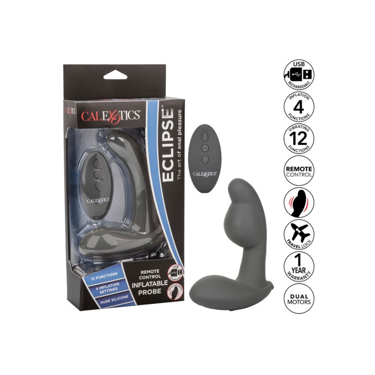 STIMOLATORE PROSTATA GONFIABILE E VIBRANTE CON...