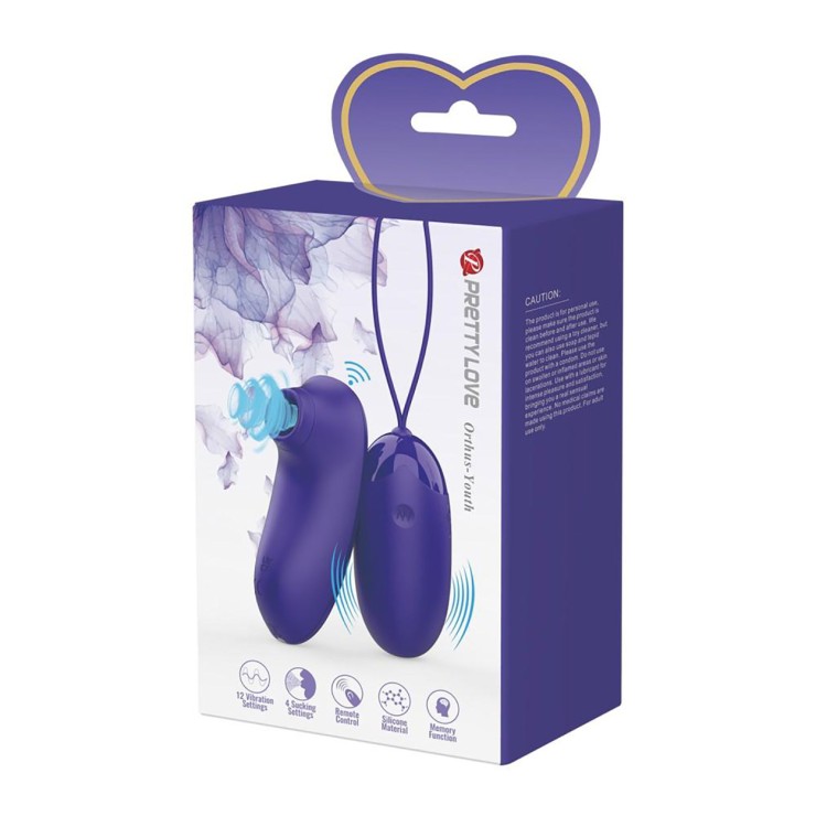 OVETTO VIBRANTE+SUCCHIACLITORIDE USB WIRELESS IN SILICONE...