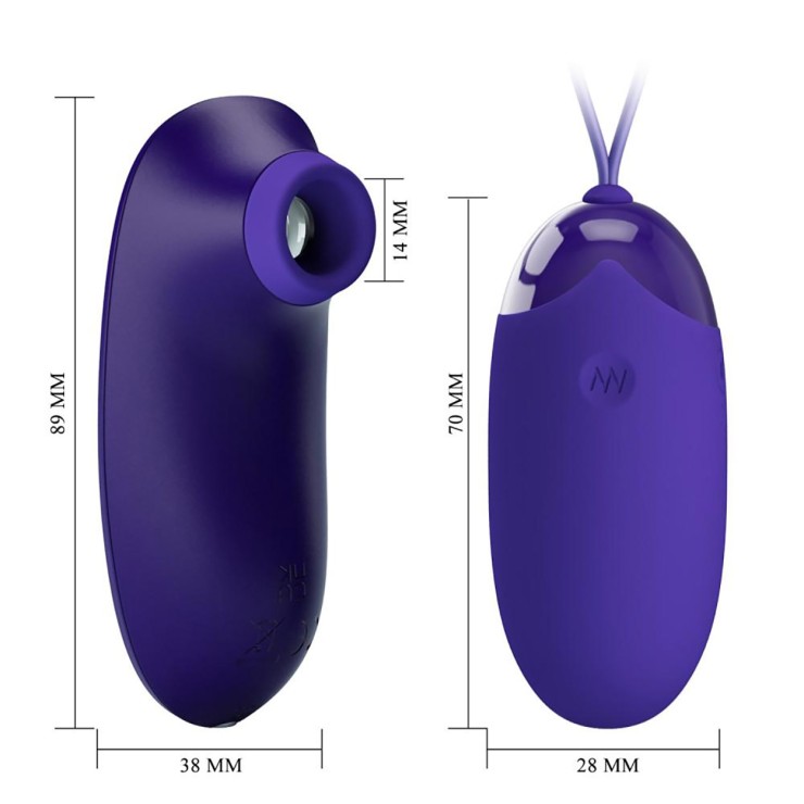 OVETTO VIBRANTE+SUCCHIACLITORIDE USB WIRELESS IN SILICONE... 2