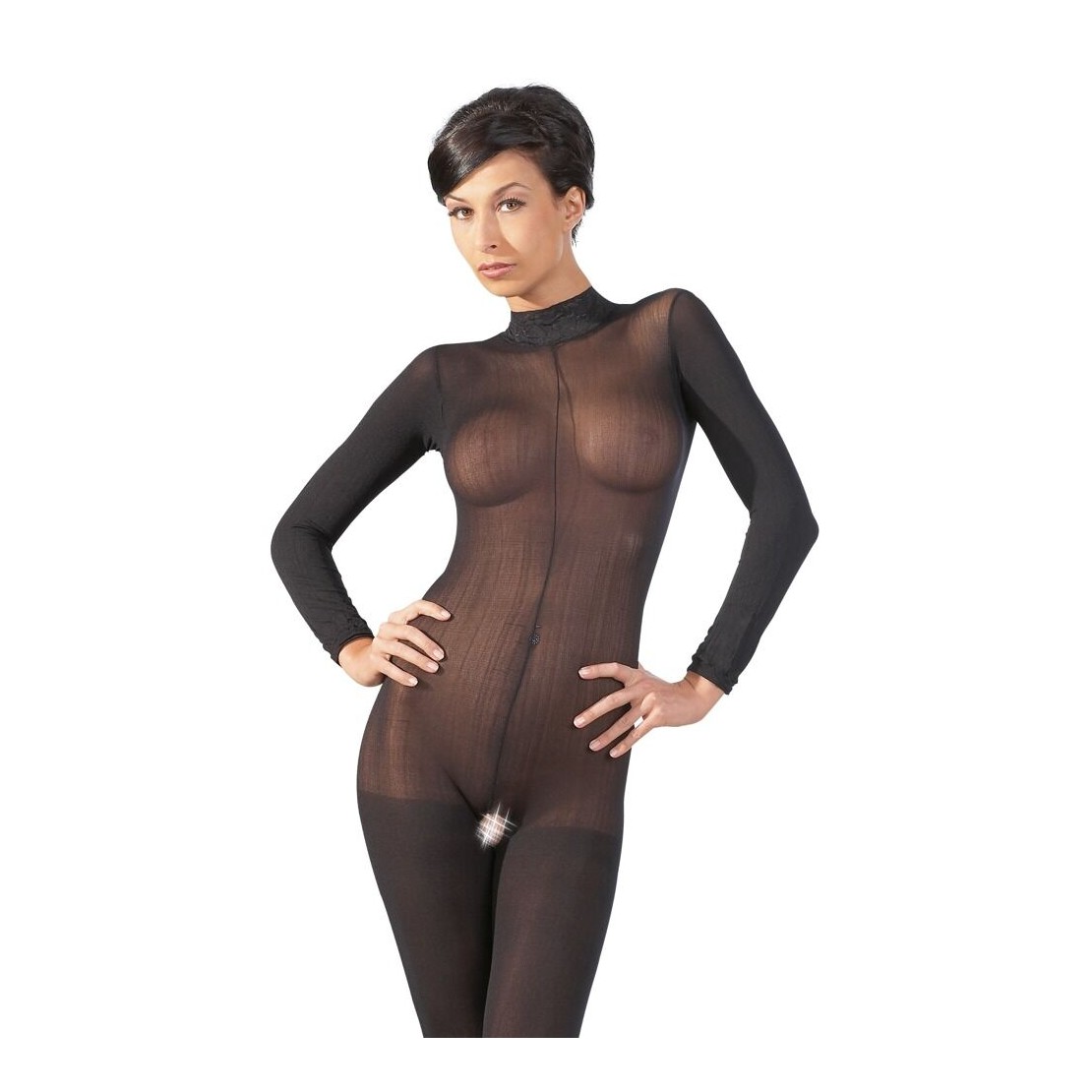 TUTA VELATA APERTA SEXY PER DONNA CON COLLO IN...