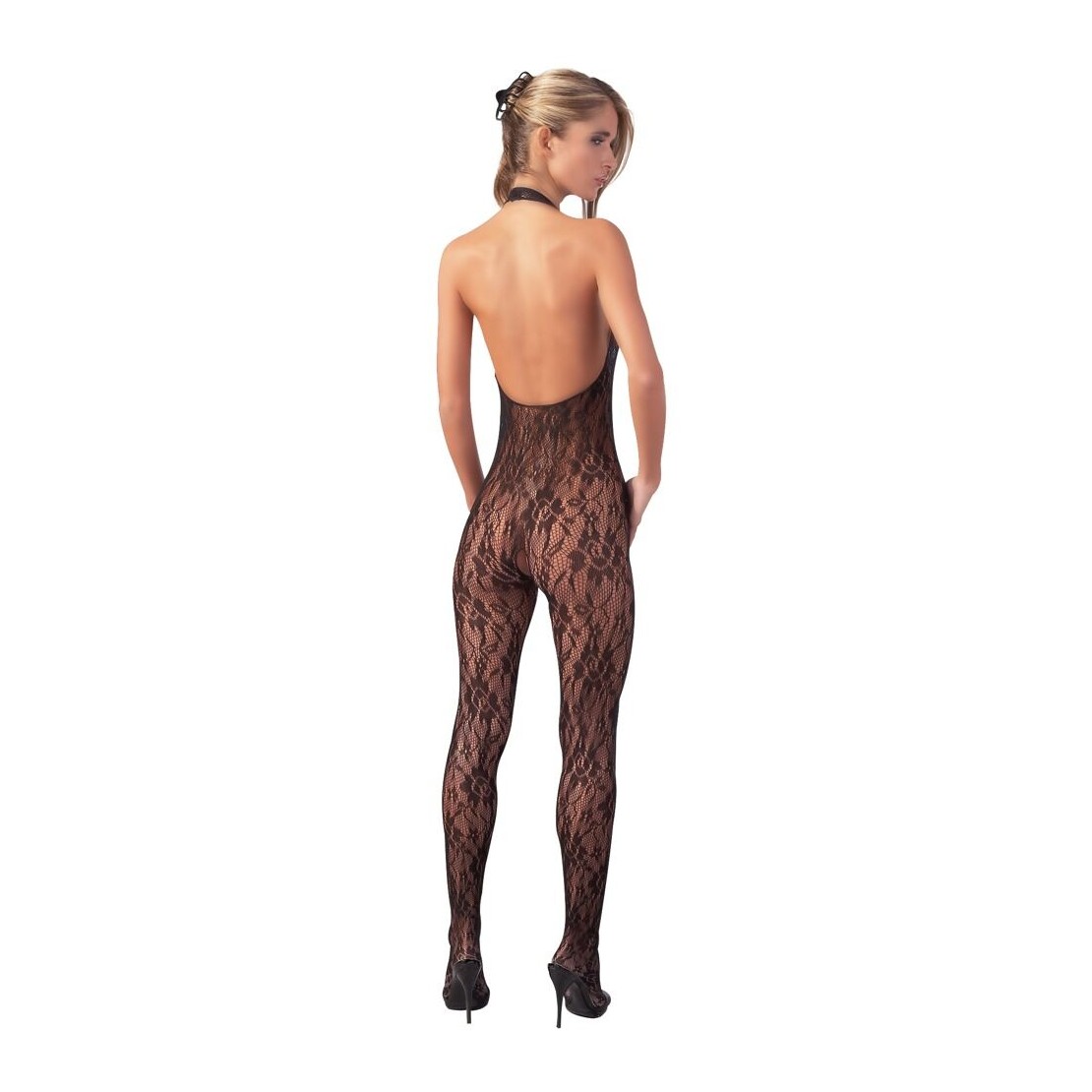 CATSUIT APERTA A RETE PERLA