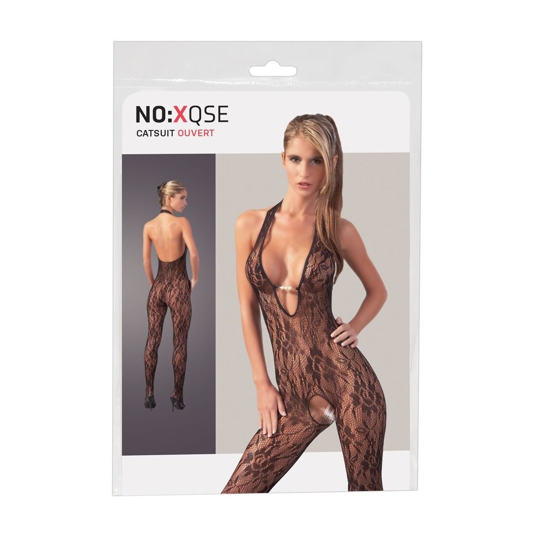 CATSUIT APERTA A RETE PERLA