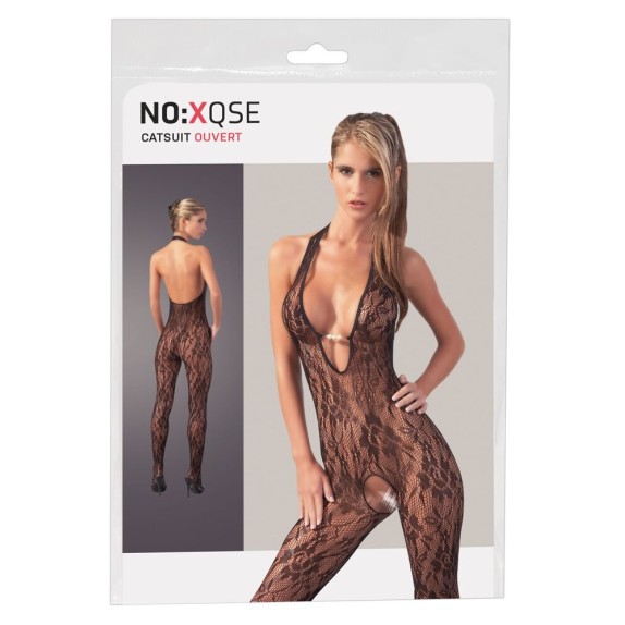 CATSUIT APERTA A RETE PERLA