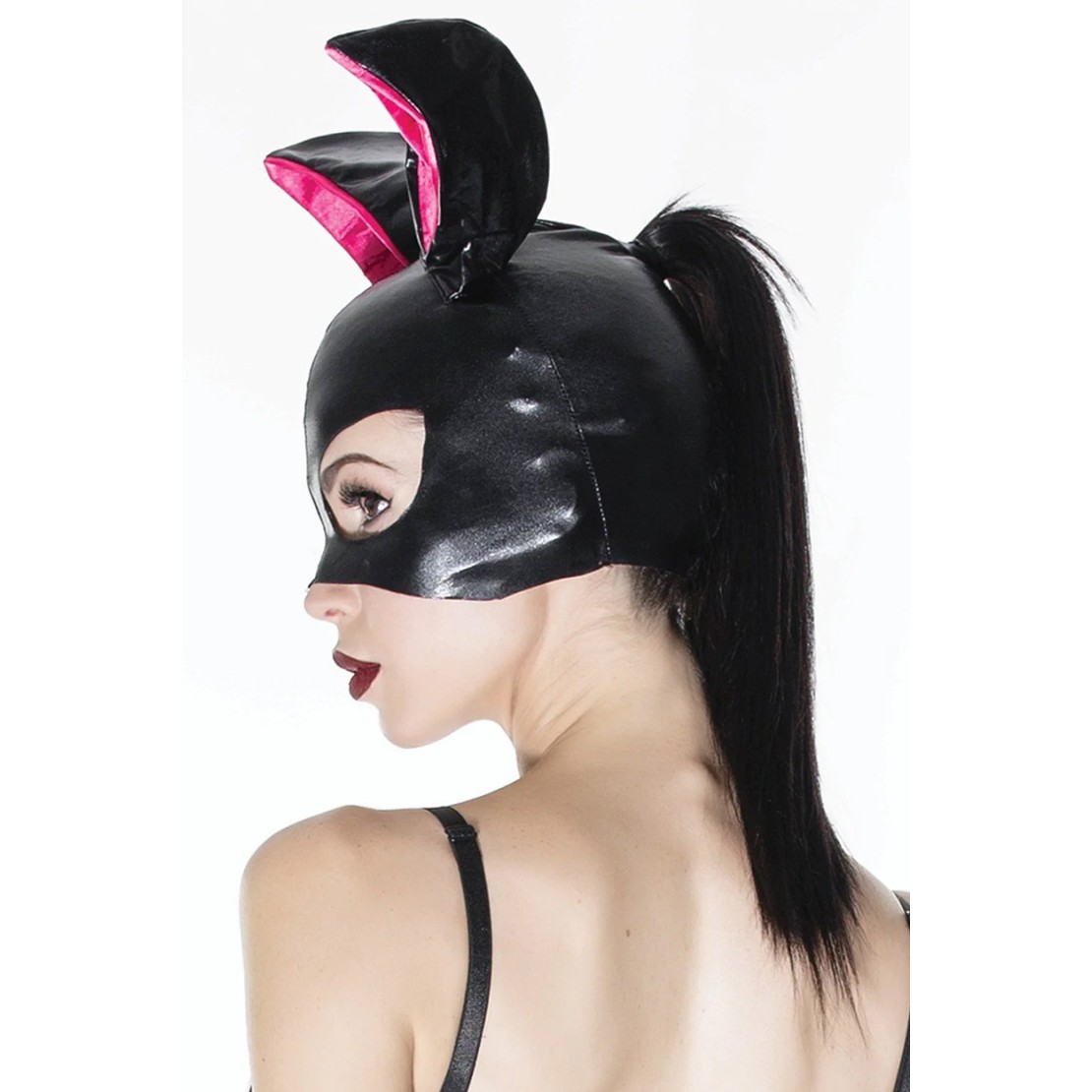MASCHERA SEXY DA CONIGLIETTA CON GUANTI PER...